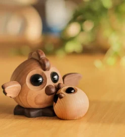 Pyntefigurer*FableWood Pick-Me-Up Kylling - Viola - 4 cm - Natur
