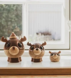 Pyntefigurer*FableWood Pick-Me-Up Rensdyr - Kaj - 4 cm - Natur