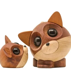 Pyntefigurer*FableWood Pick-Me-Up Ræv - Mikkel - 9 cm - Natur