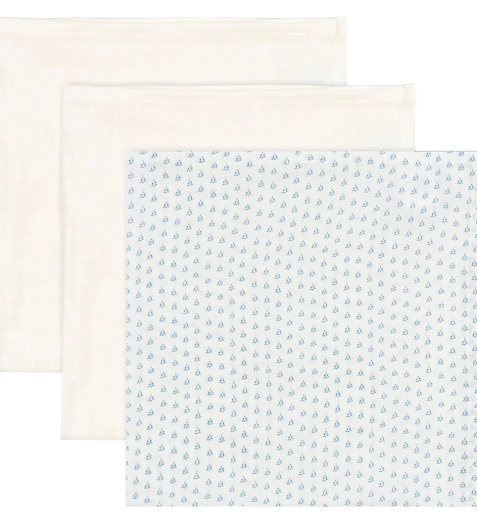 Stofbleer|Pusletid*Fanga Fontana Stofbleer - 65x65 - 3-pak - Bellini - Punto Blu