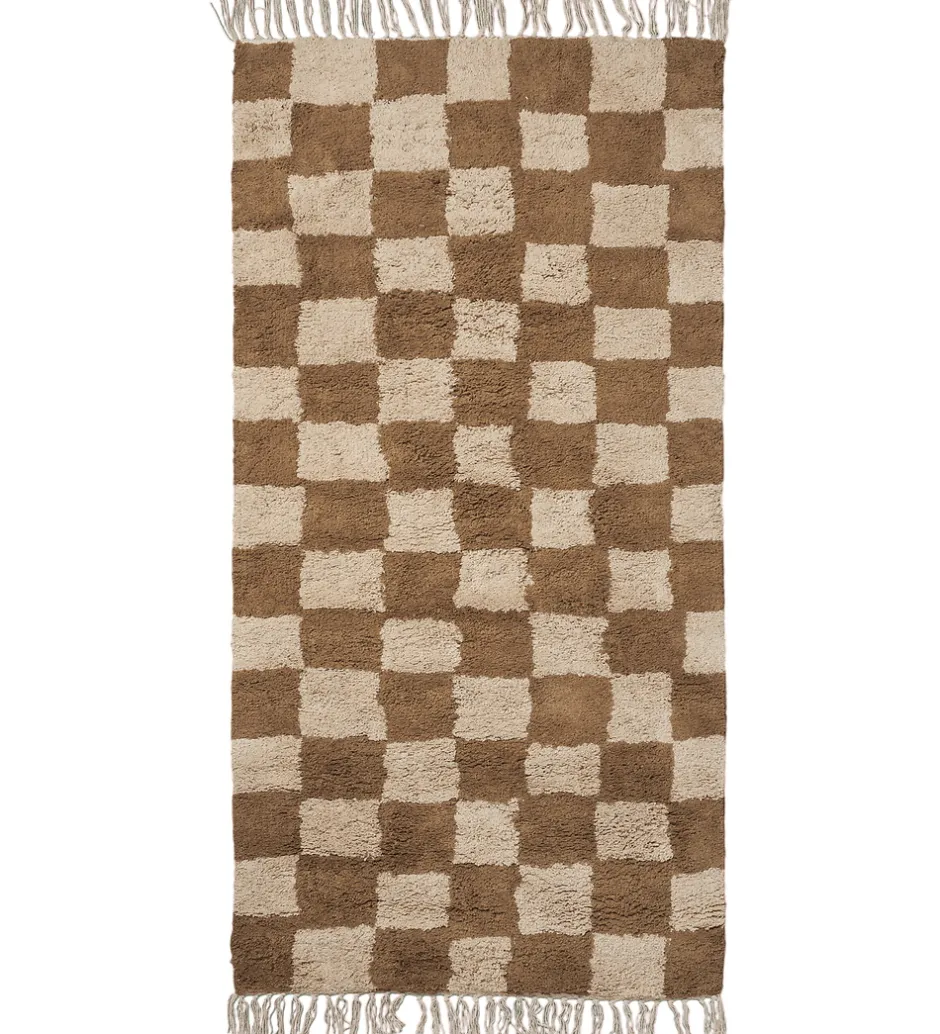 Børn Ferm Living Gulvtæppe - Mara - 80x150 cm - Tan/Warm Sand