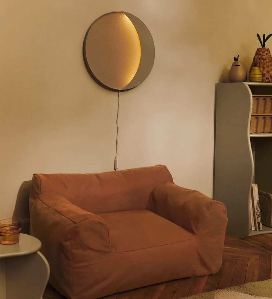 Lamper|Væglamper*Ferm Living Væglampe - Neba - 45 cm - Tea Green