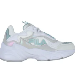 Børnesko Og Babysko*Fila Sko - Collene Logo - Hvid/Silver/Blue Haze