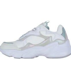 Børnesko Og Babysko*Fila Sko - Collene Logo - Hvid/Silver/Blue Haze