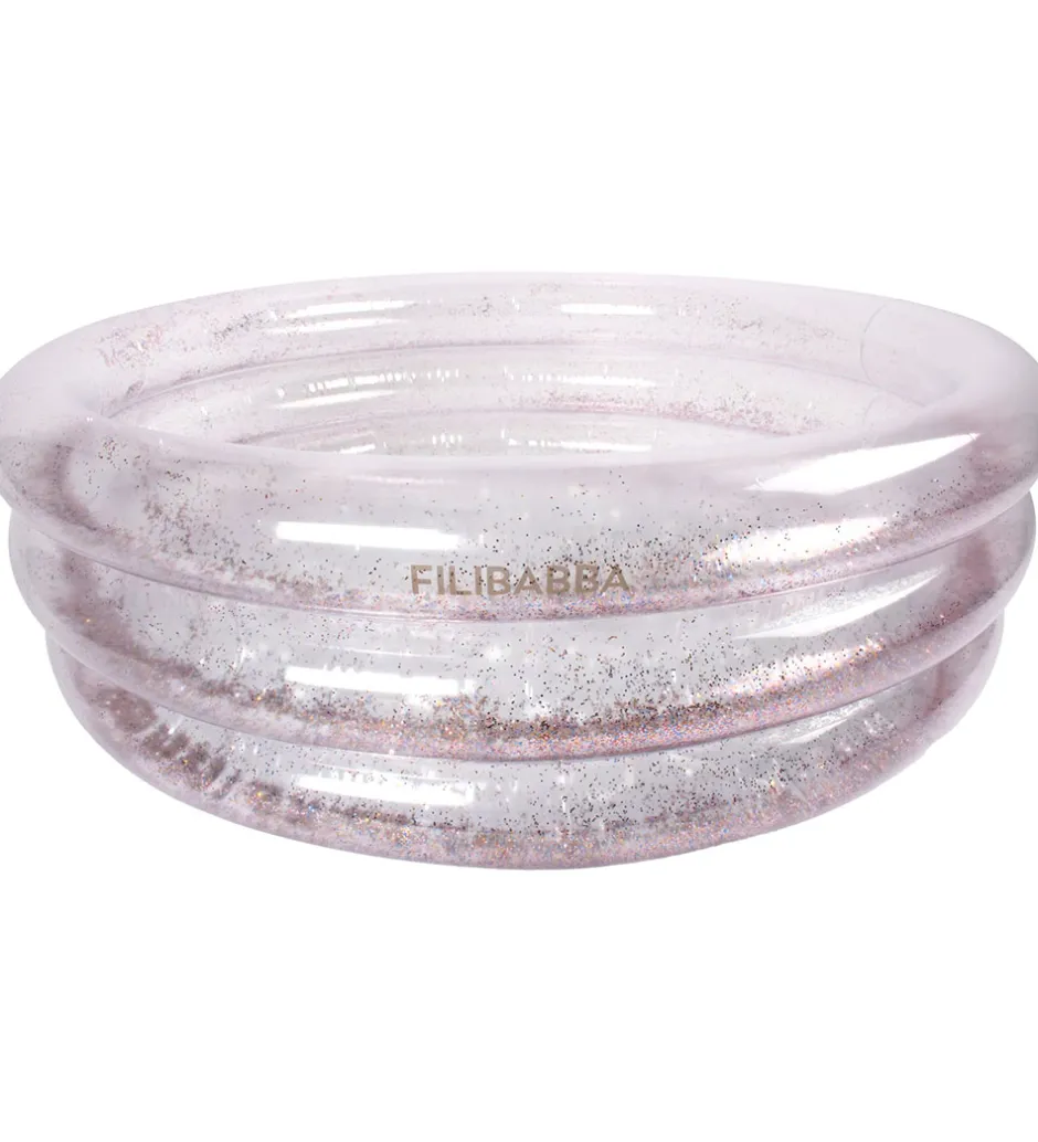 Badebassin*Filibabba Badebassin - Alfie - 80 cm - Regnbuefarvet Konfetti