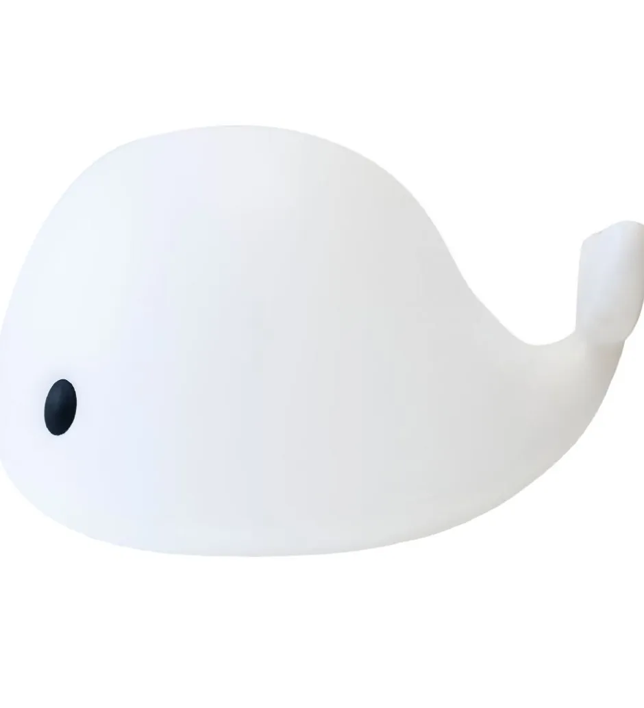 Fritstående Lamper*Filibabba Gulvlampe - Big LED Whale - 50 cm - Hvid