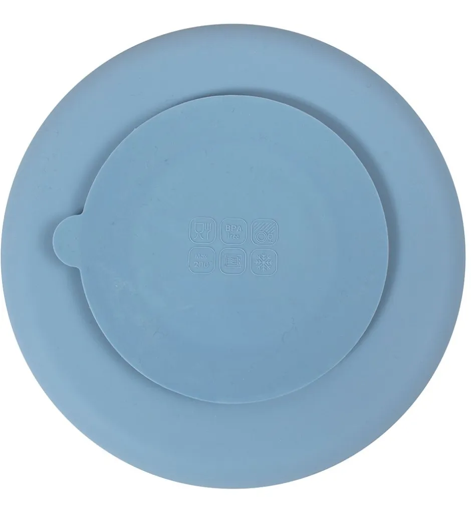 Filibabba Tallerken - Silikone - Ruminddelt - Powder Blue