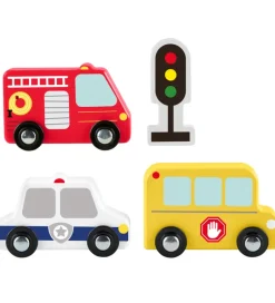 Trælegetøj*Fisher-Price Fisher Price Biler - Træ - Små Køretøjer