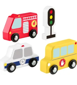 Trælegetøj*Fisher-Price Fisher Price Biler - Træ - Små Køretøjer