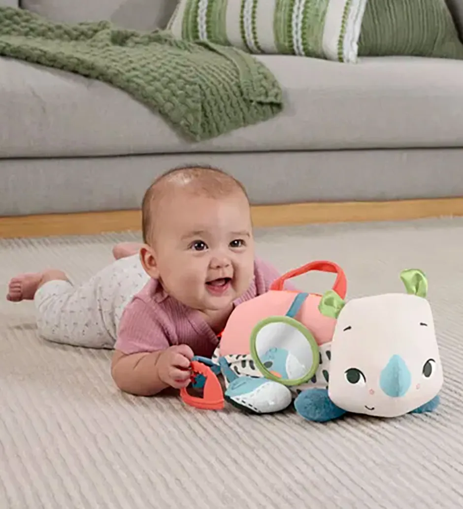 Aktivitetslegetøj*Fisher-Price Bamse - Planet Friends Tummy Time Næsehorn
