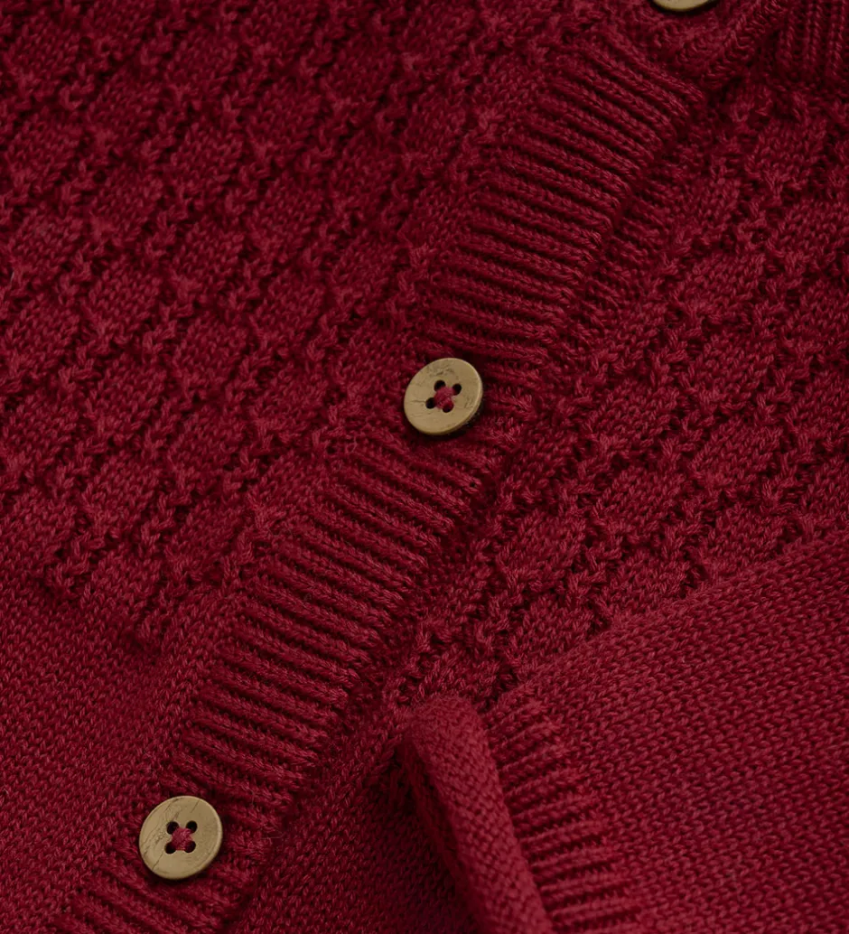 Børn Fixoni Cardigan - Strik - Syrah