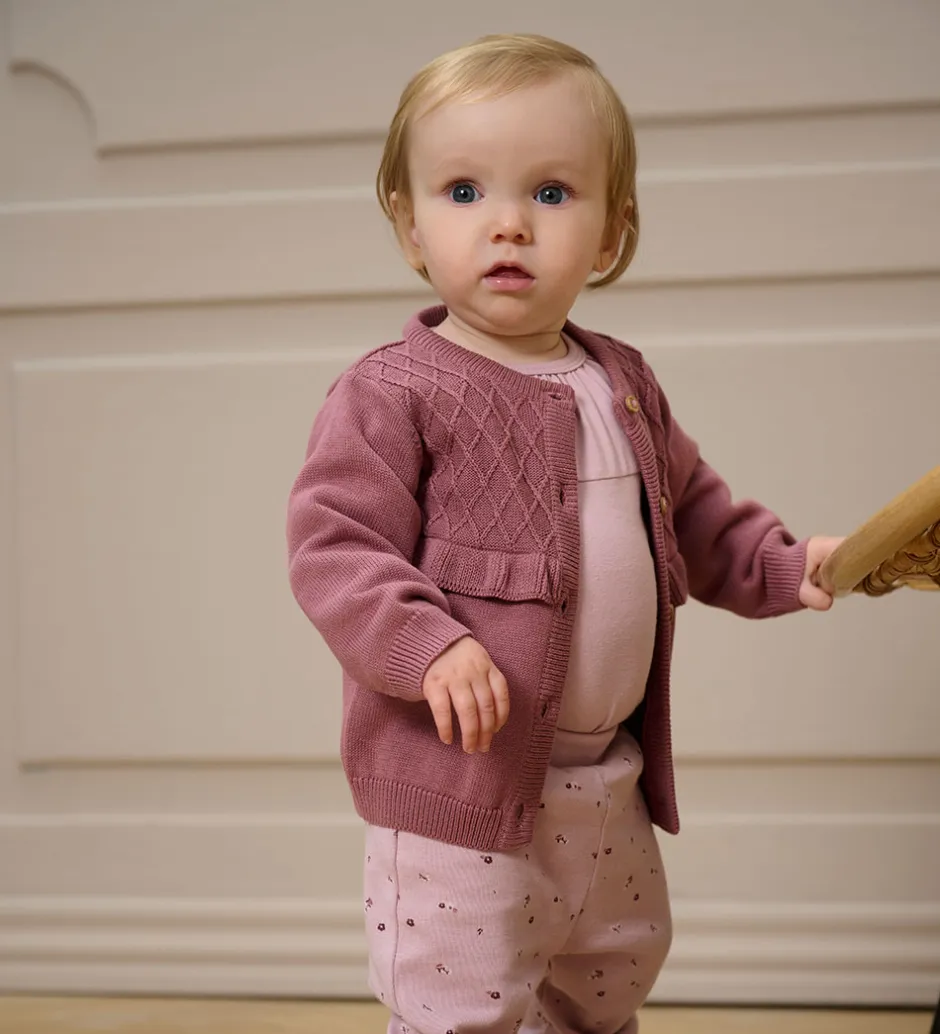 Børn Fixoni Cardigan - Strik - Wistful Mauve
