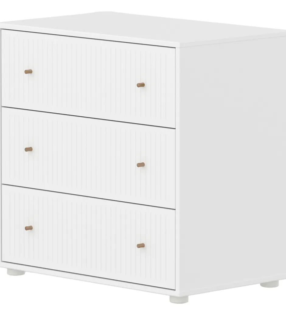 Kommoder|Møbler*Flexa Kommode - Saga - 75x74 cm - Hvid/Egetræ