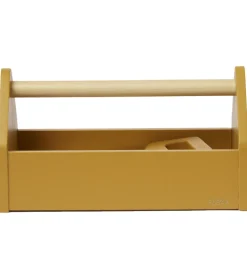 Trælegetøj|Legeværktøj*Flexa Værktøjskasse - Træ - Play - 4 Dele - Mustard/Birch Plywoo