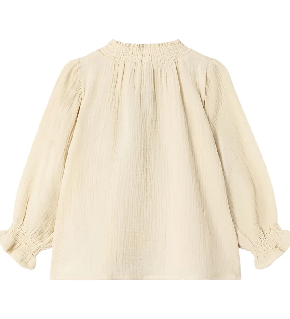 Bluser*Fliink Bluse - Musselin - Paco - Sandshell
