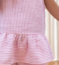 Toppe*Fliink Top - Ciao - Cloud Dancer/Pink Stripe