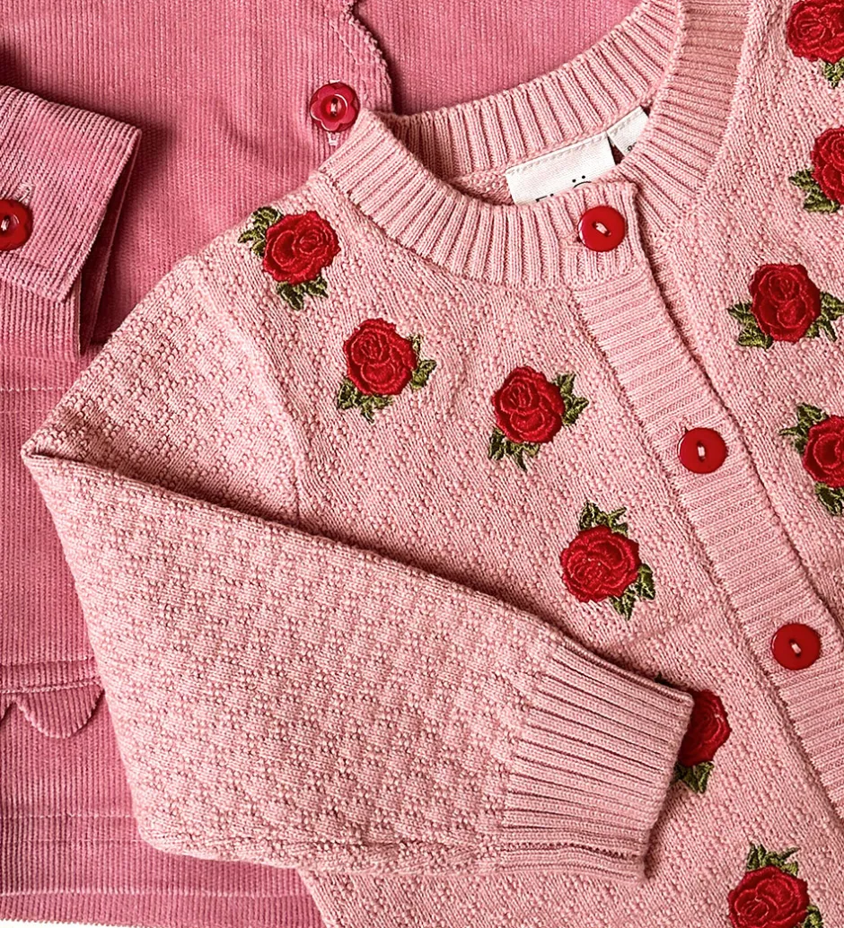 Striktrøjer*Flöss Cardigan - Strik - Aya - Warm Pink