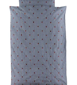 Sengetøj*Flöss Sengetøj - Junior - Nolly - Berry blue check