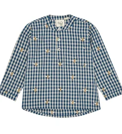 Skjorter*Flöss Skjorte - Olivian - Bee blue check