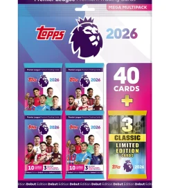 Samlekort*Fodboldkort - Topps Premier League - Mega Multipack - 43 Kort