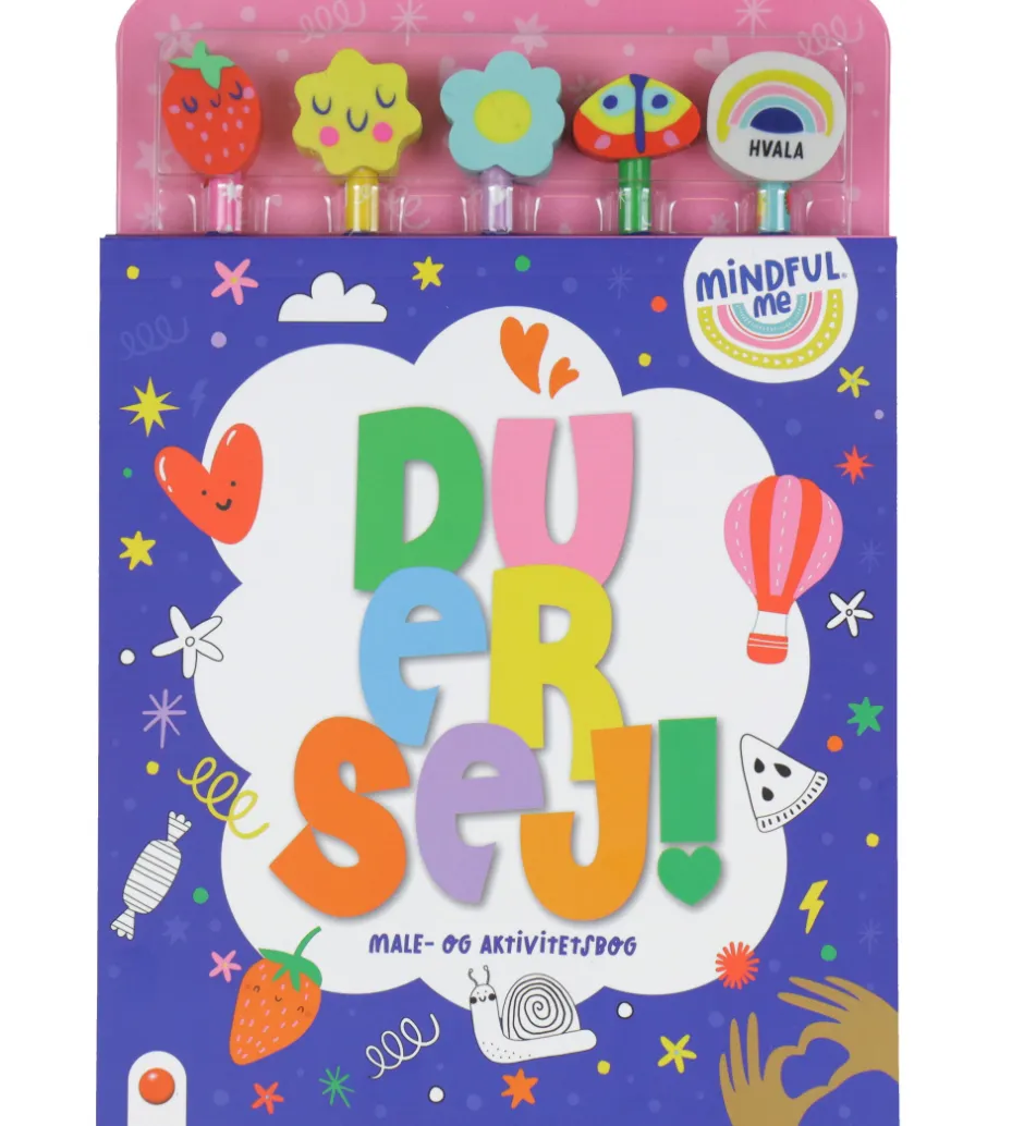 Malebog*Forlaget Bolden Male- og Aktivitetsbog m. Blyanter - Du Er Sej
