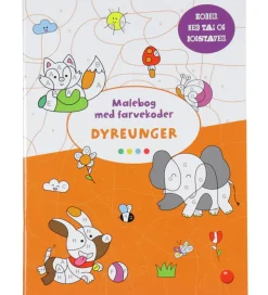 Malebog*Forlaget Bolden Malebog m. Farvekoder - Dyreunger