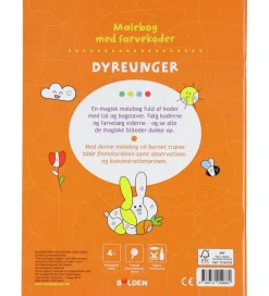 Malebog*Forlaget Bolden Malebog m. Farvekoder - Dyreunger