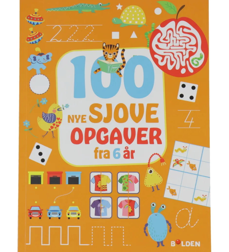 Forlaget Bolden Opgavebog - 100 Nye Sjove Opgaver - Fra 6 År