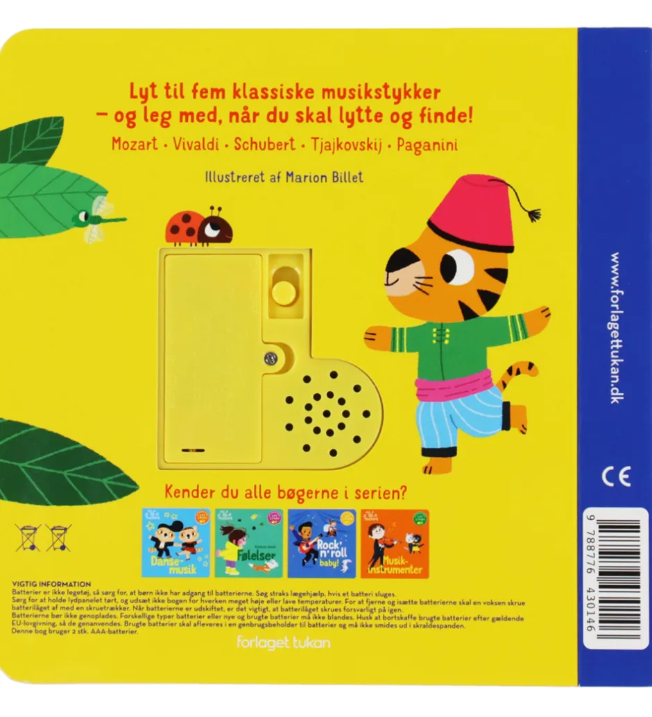 Bøger*Forlaget Tukan Bog m. Lyd - Min Lille Musikbog - Klassisk Musik
