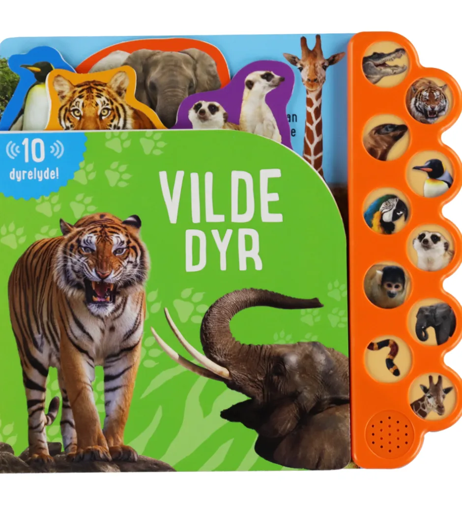 Bøger*Forlaget Tukan Bog m. Lyd - Vilde Dyr - DA