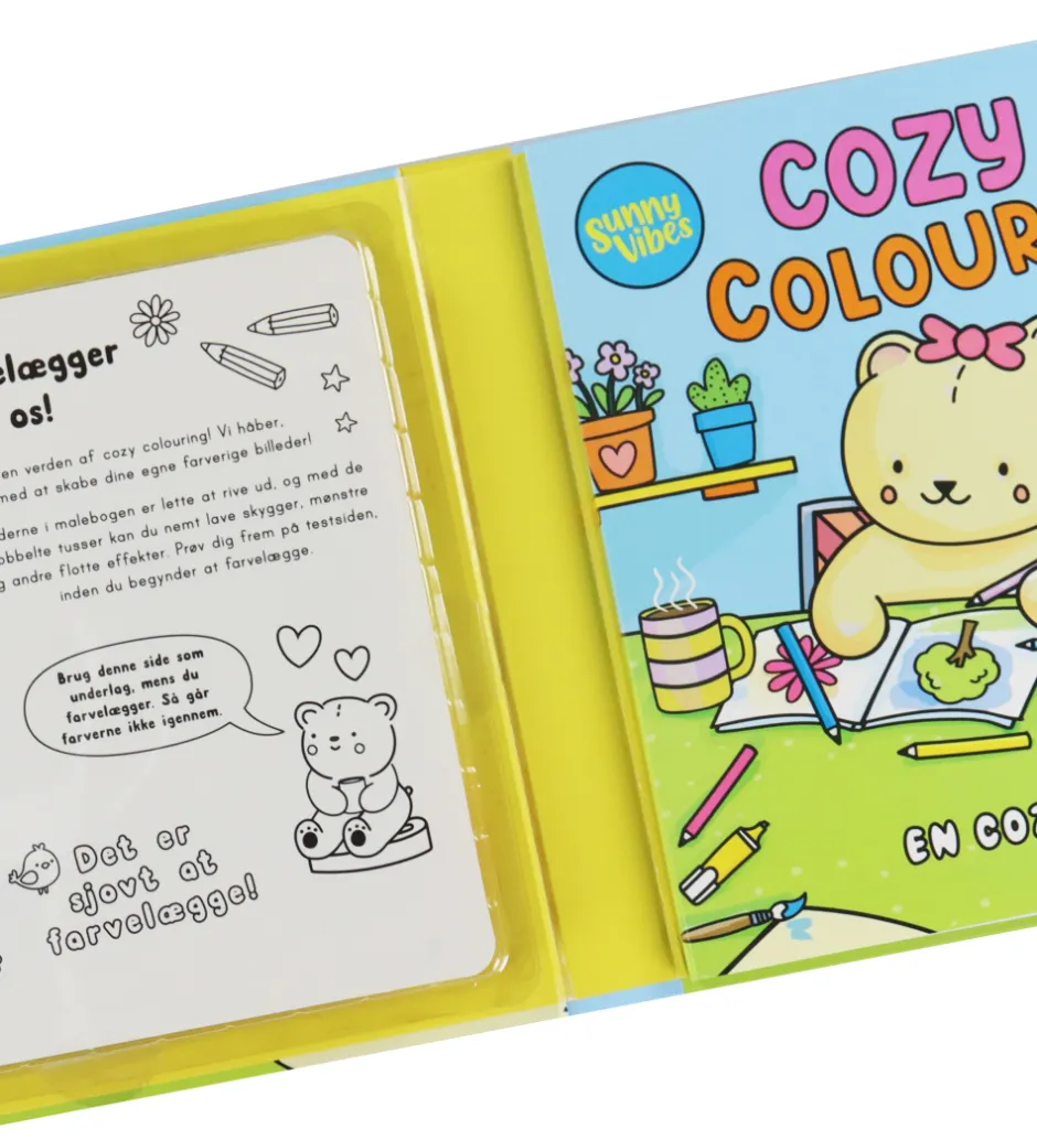Bøger*Forlaget Tukan Malebog - Cozy Colouring - Sunny Vibes - DA