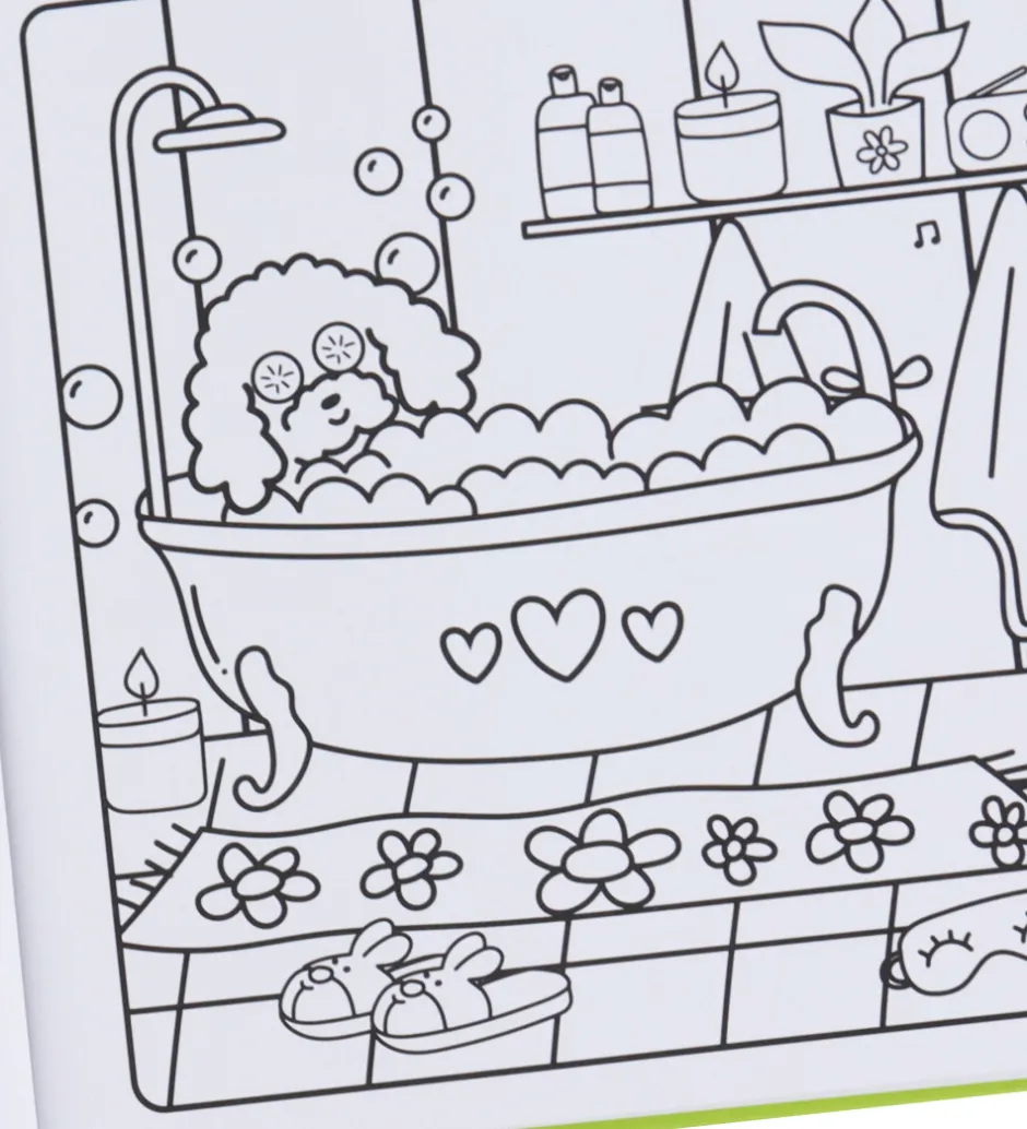 Bøger*Forlaget Tukan Malebog - Cozy Colouring - Sunny Vibes - DA