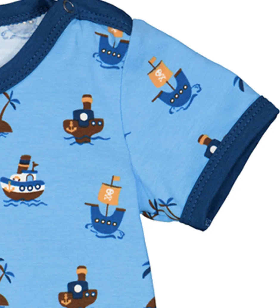 Børn Freds World Sommerdragt - Pirate - All Blue/ Papaya/ Navy
