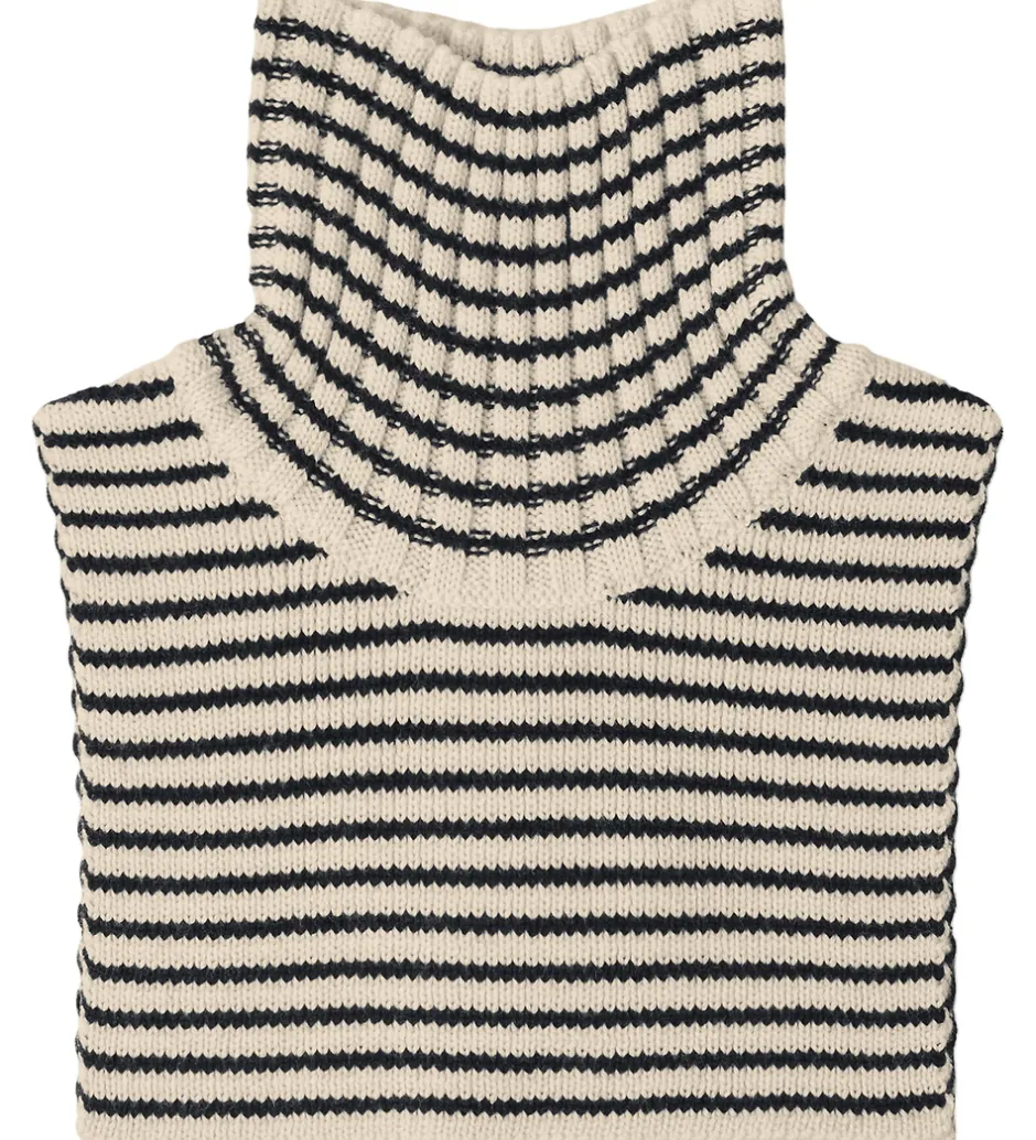 Børn FUB Halsedisse - Strik - Uld - Ecru/Dark Navy