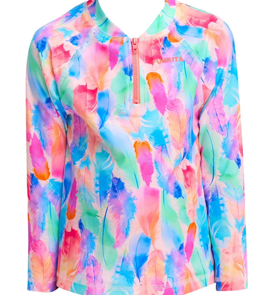 Funkita Badebluse - Zippy Rash Vest - UV50+ - Tickle Pink