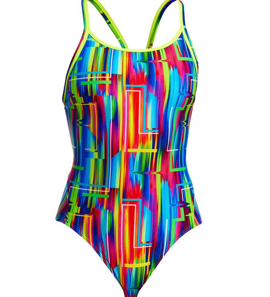Svømmetøj* Funkita Badedragt - Diamond Back - UV50+ - The Glitch