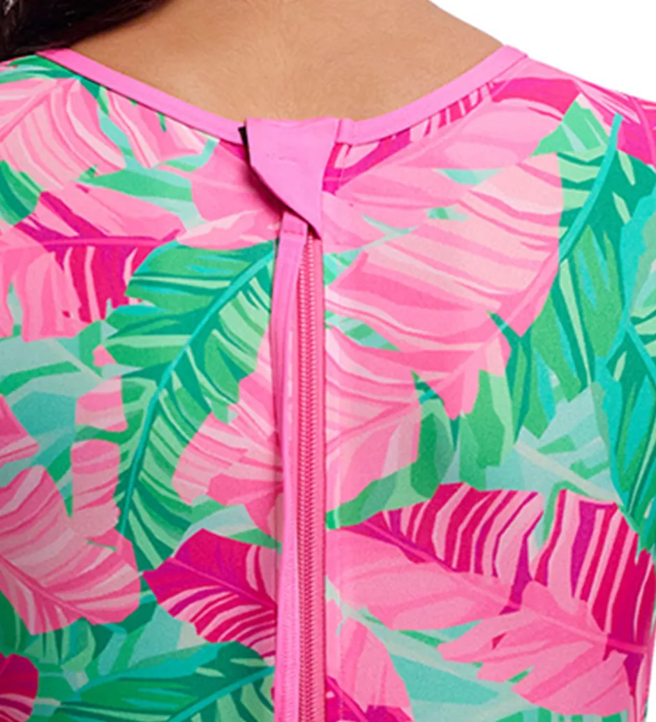 Svømmetøj*Funkita Badedragt - Long Shot - UV50+ - Tropic Palm