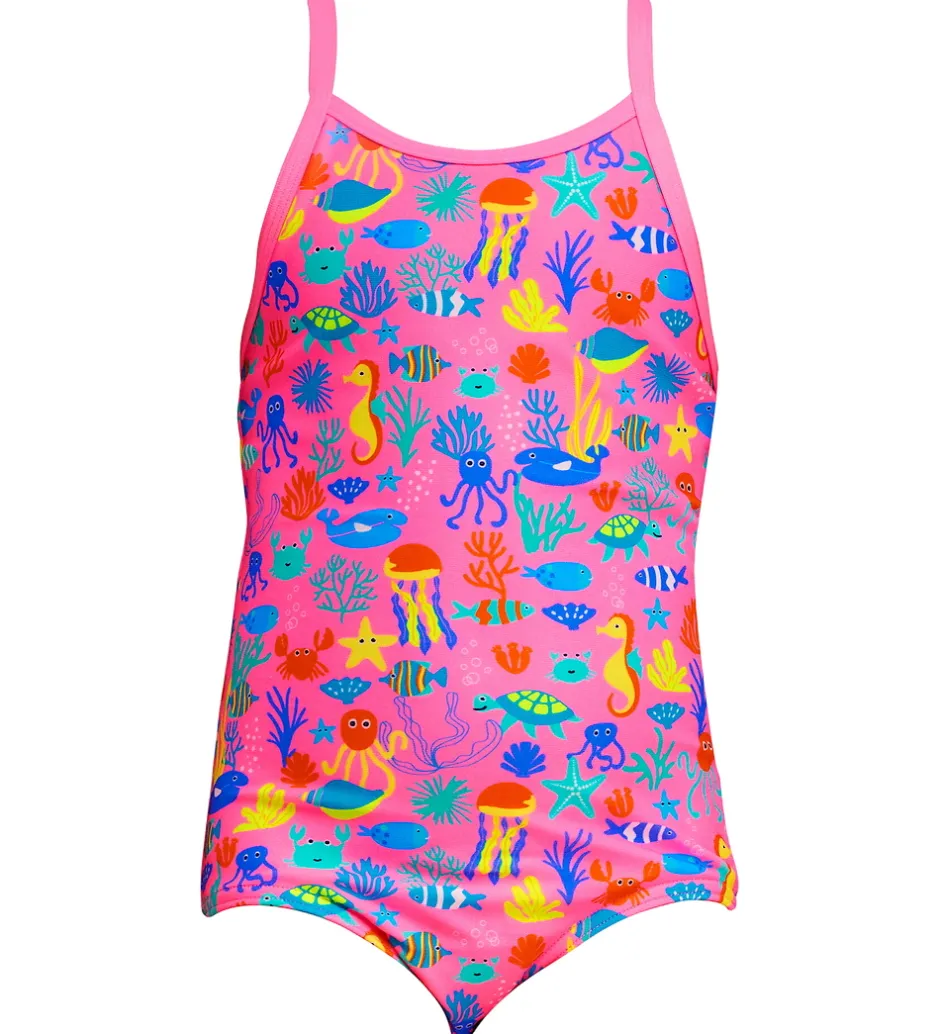 Svømmetøj|Svømning*Funkita Badedragt - Printed One - UV50+ - Fishilicious