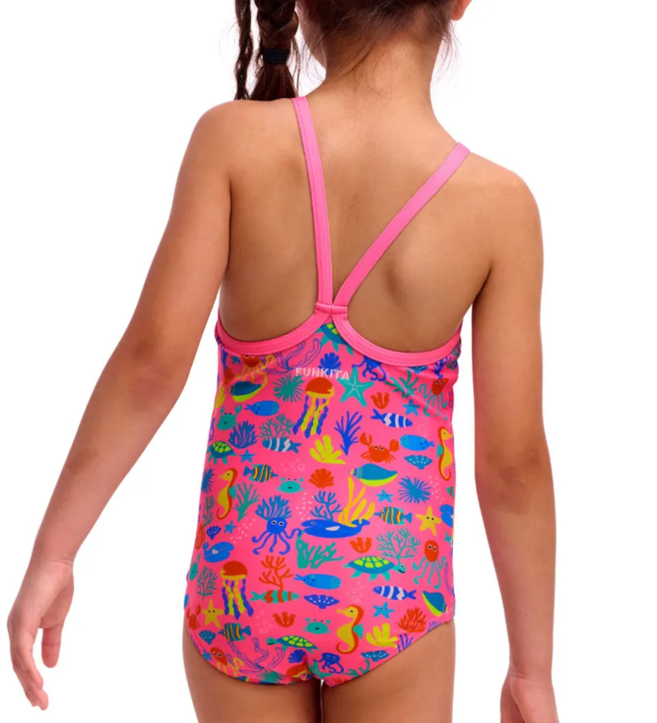 Svømmetøj|Svømning*Funkita Badedragt - Printed One - UV50+ - Fishilicious