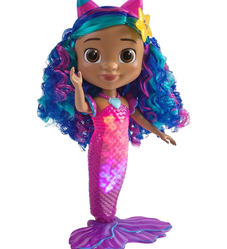 Dukker Og Tilbehør*Gabby's Dollhouse Dukke - Sing & Shine Mermaid Gabby Doll - 36 c