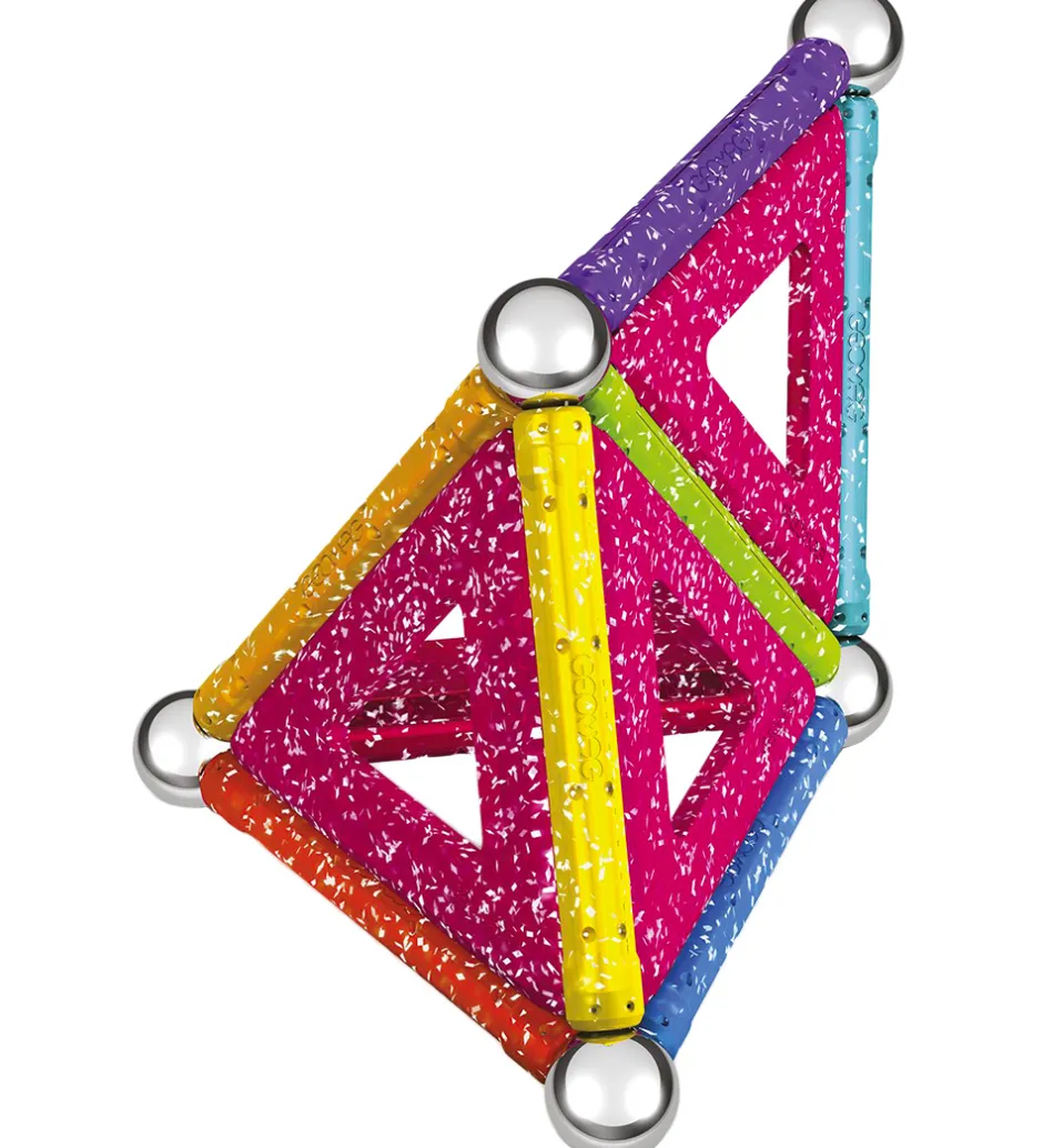 Geomag Magnetsæt - Glitter Panels Recycled - 22 Dele