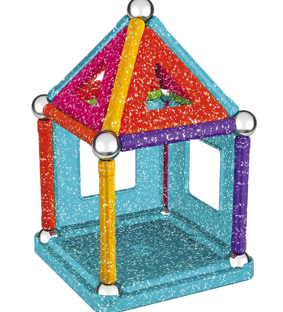 Geomag Magnetsæt - Glitter Panels Recycled - 35 Dele