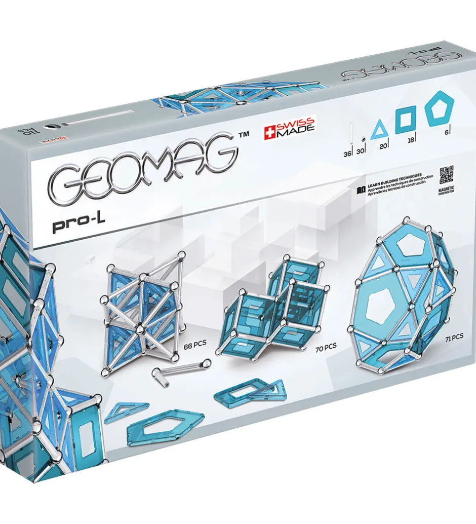 Magnetlegetøj*Geomag Magnetsæt - Pro-L Panels - 110 Dele