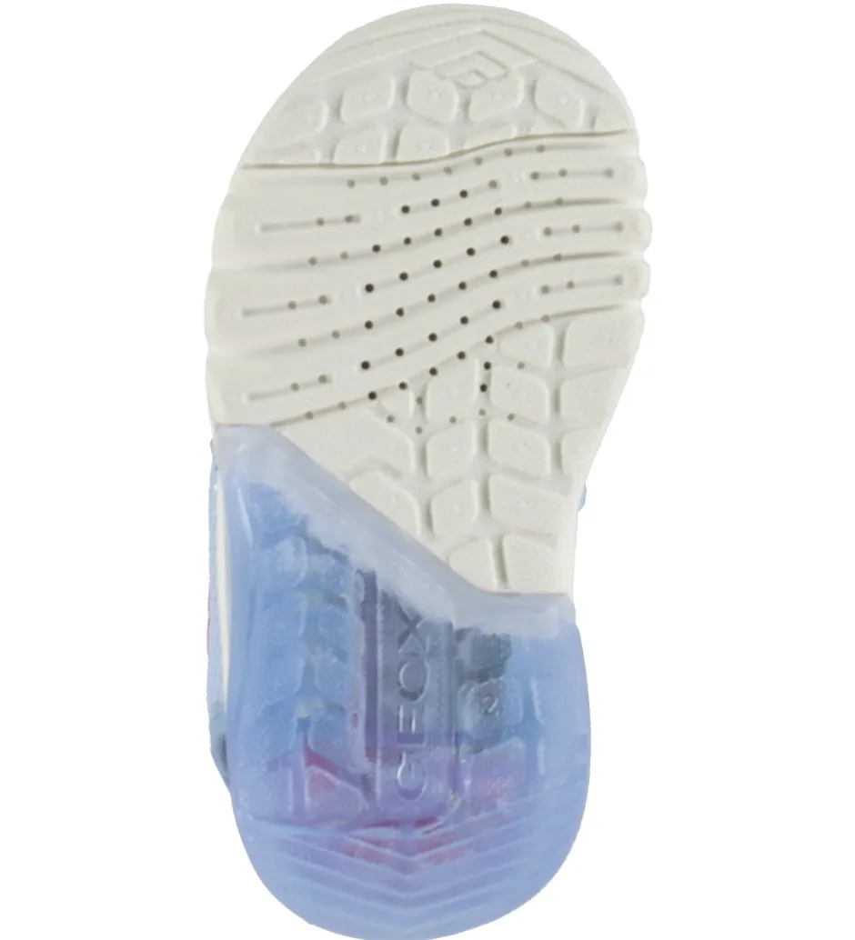 Blinkesko*Geox Sandaler m. lys - Ciberdron - Sky/Fuchsia