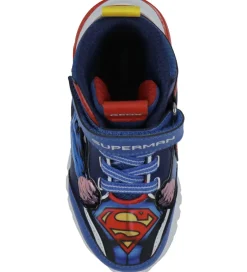 Geox Støvler m. Lys - J Ciberdron - Blå/Rød m. Superman