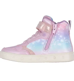Geox Støvler m. Lys - Skylin - Pink m. Elsa