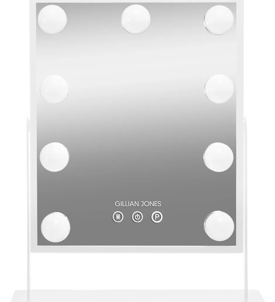 Gillian Jones Makeupspejl - 9 LED/Touch - Hvid