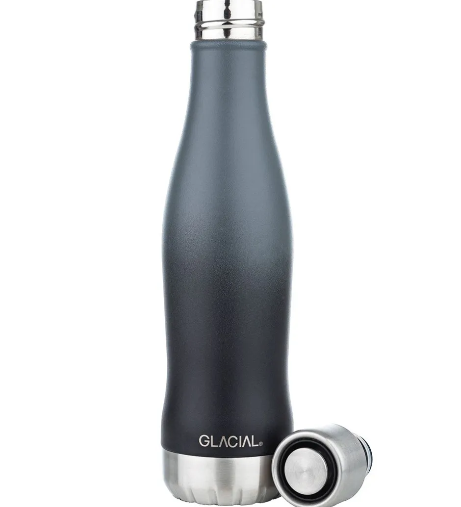 Termoflasker*Glacial Låg Til Termoflaske - 280 ml/400 ml - Stainless Steel