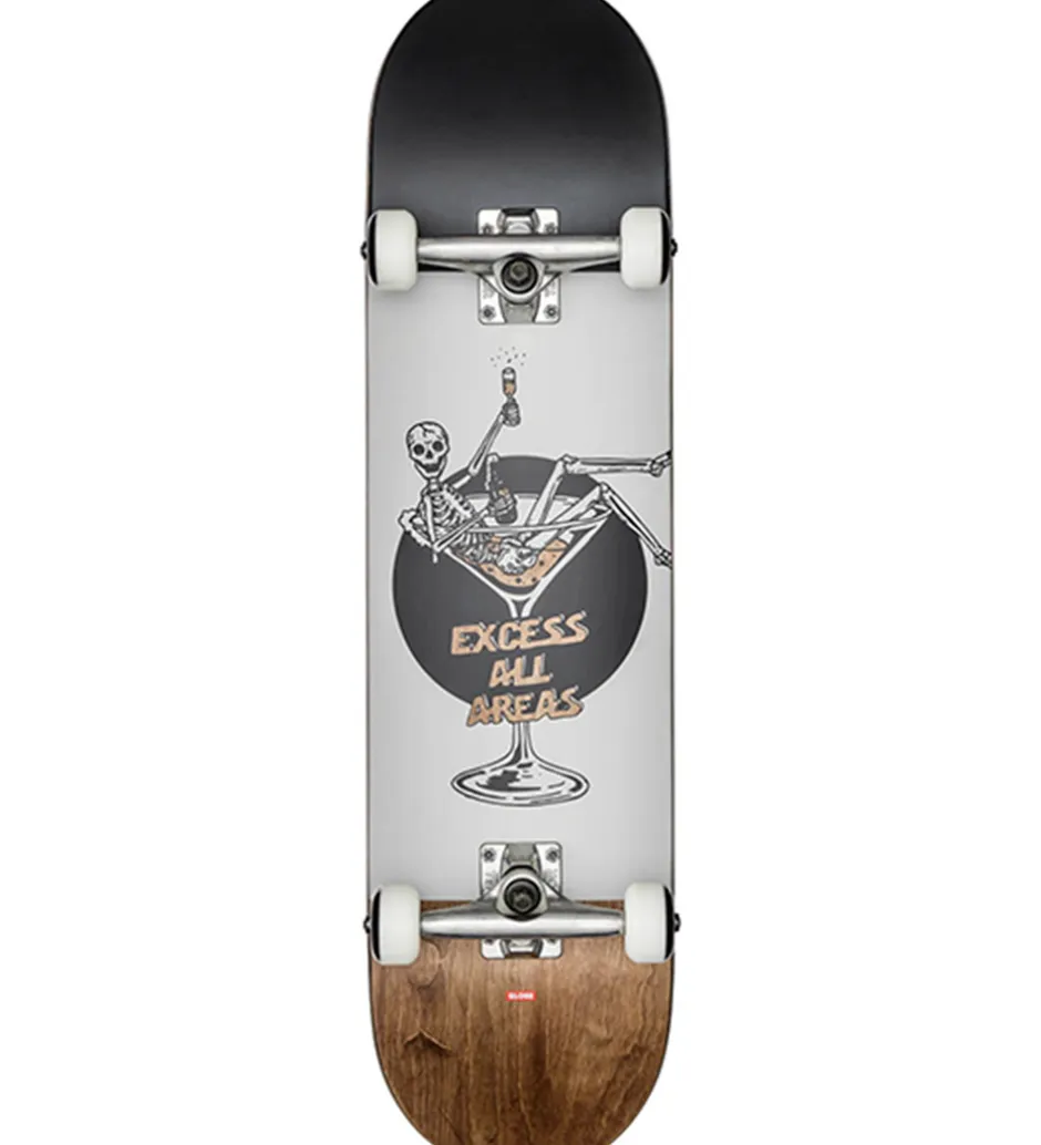 Globe Skateboard - 8'' - G1 Excess - Hvid/Brun