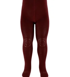 Børn GoBabyGo Kravlestrømpebukser - Uld - Wine Red